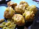 Receta Albóndigas de cazón en amarillo. paso a paso.