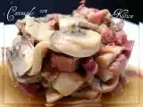 Receta Champiñon con jamón serrano en salsa (fussioncook)
