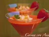 Receta Gazpacho de fresas (con y sin thermomix)