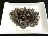 Receta Fideos con calamares y tinta de calamar