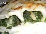 Receta Canelones de espinacas y gambas
