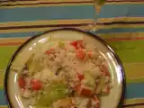 Receta Ensalada de arroz con copa de crema de calabacin