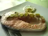Receta Salmón en papillote con salsa de mostaza y pepinillos