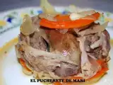 Receta Codillo de cerdo con verduritas al dente