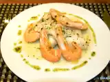 Receta Abadejo con gambas