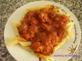 Receta Pasta picante con salchichas