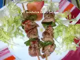 Receta Brocheta de pavo en adobo