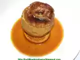 Receta Manzanas rellenas de crema pastelera y salsa de naranja