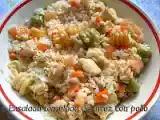 Receta Ensalada templada de arroz con pollo