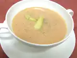 Receta Crema de tomate y espárragos