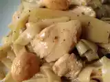 Receta Wok de pollo con fideos chinos y bambu