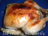 Receta Pollo asado relleno en fussioncook