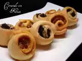 Receta Espirales rellenos de morcilla y picadillo de chorizo(thermomix y horno tradicional)