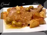 Receta Secretos en salsa de cebolla con aceitunas rellenas de anchoas(fussioncook)