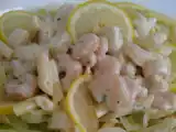 Receta Ensalada de pasta con gambas y vieiras