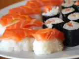 Receta Sushi nigiri de salmón