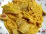 Receta Fideos con bacalao y pulpo