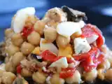 Receta Ensalada de garbanzos y mejillones