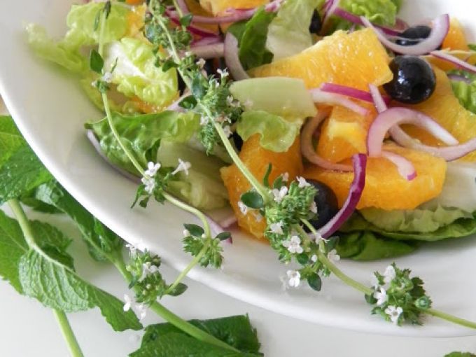 Ensalada de naranjas y aceitunas