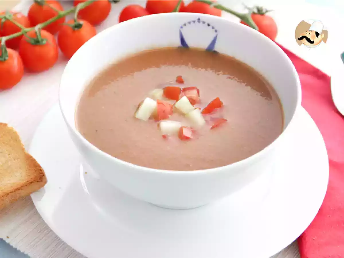 Receta Gazpacho andaluz refrescante y ligero