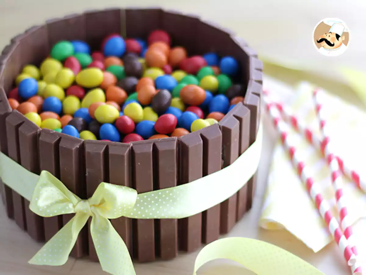 Receta Tarta kit kat con ganache de chocolate