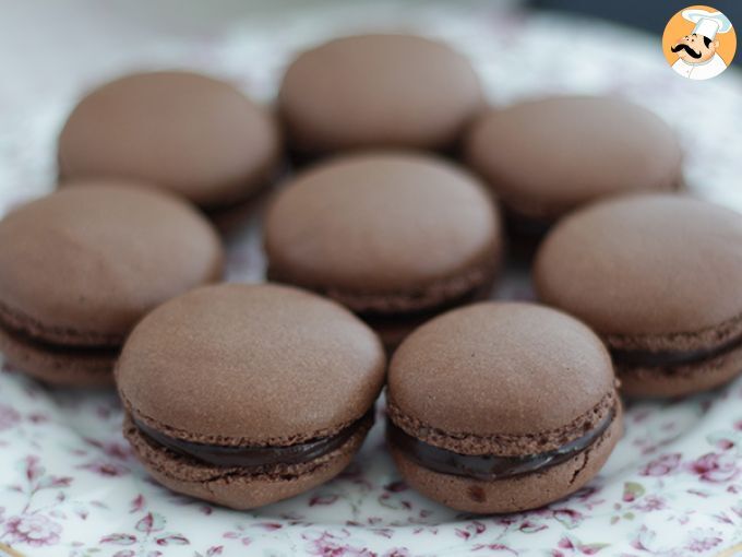 Macarons' de té matcha y crema de vainilla