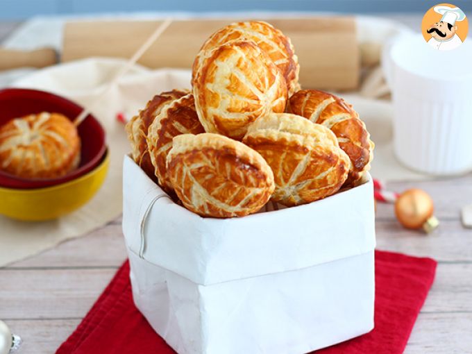 Mini galettes de reyes con pepitas de chocolate