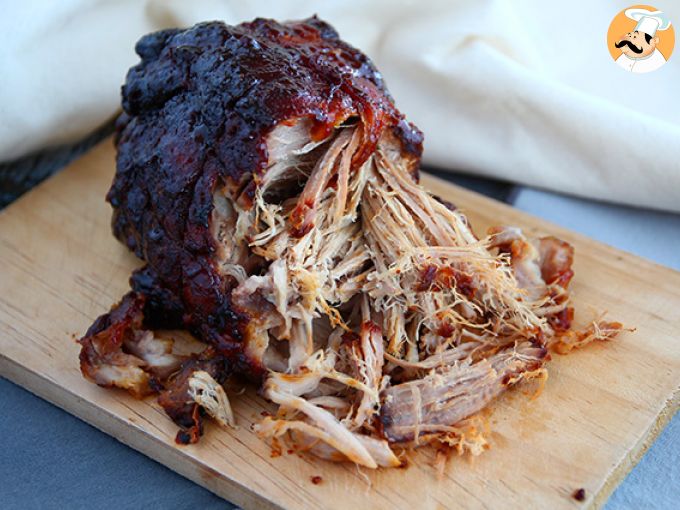 Cerdo desmigado estilo americano (pulled pork)