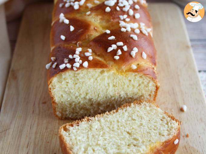 Brioche sin mantequilla esponjosa