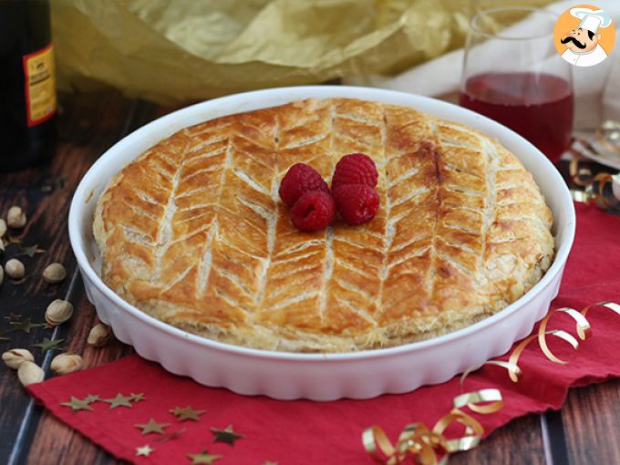 Galette de frambuesa y pistachos