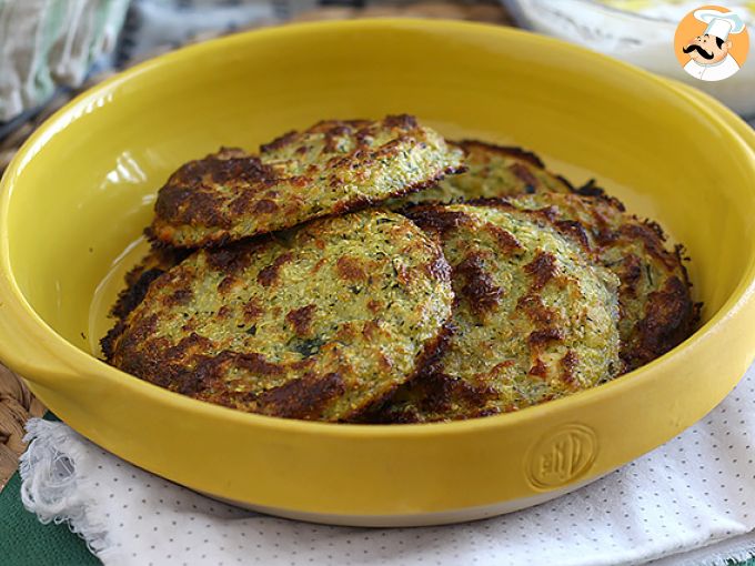 Medallones de calabacín con queso feta