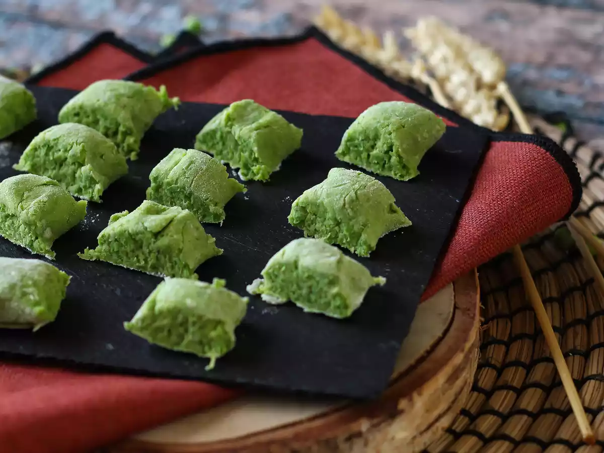 Receta Ñoquis de guisantes caseros