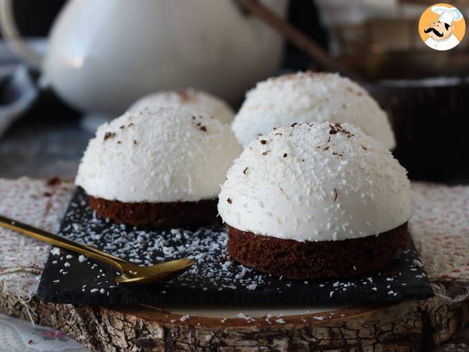 Semiesferas de chocolate y coco: ¡tan bonitas como deliciosas!