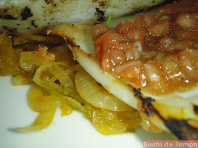 Receta Sepia a la plancha con vinagreta de tomate