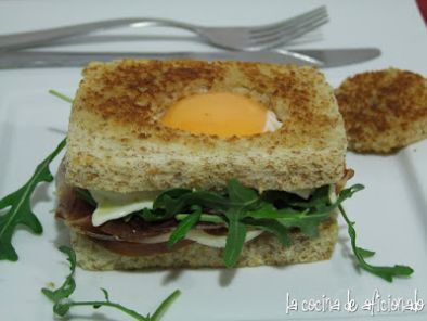 Receta Sandwich de ibérico y huevo