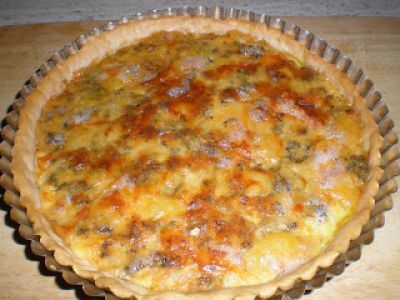 Receta Quiche de calabaza, queso stilton y salvia