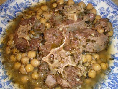 Receta Rabo de toro con garbanzos