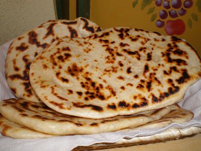 Receta Naan, pan indio en panificadora y sartén