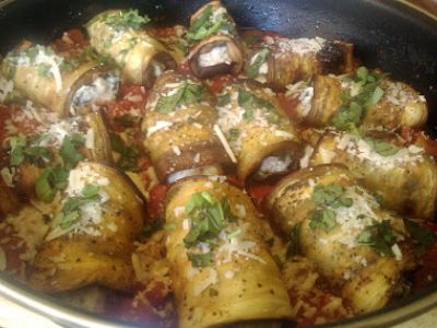 Receta Involtini de berenjenas