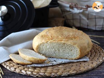 Receta Pan casero en cazuela de hierro