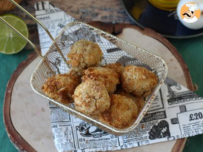 Receta Buñuelos de atún en freidora de aire, para un aperitivo irresistible