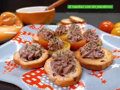 Receta Paté festivo casero