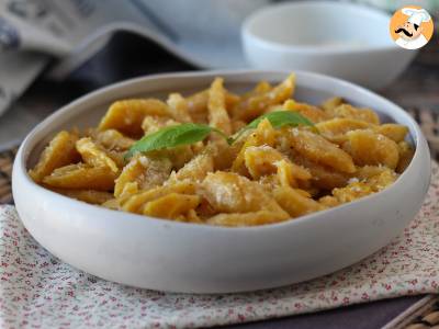 Receta Pasta fresca de calabaza, con sólo 2 ingredientes