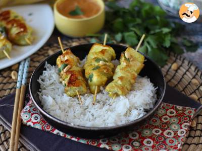 Receta Brochetas de pollo con salsa satay, ¡un viaje culinario a asia!