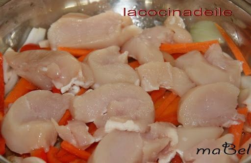 Pollo con brotes de soja - Receta Petitchef