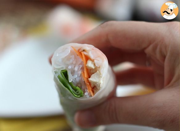 Rollitos de primavera vietnamitas: pollo y gambas - Receta Petitchef