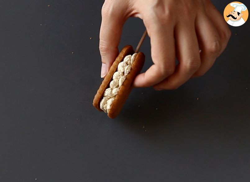 🥇Cómo hacer SANDWICH HELADO de galletas LOTUS