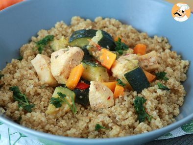 Quinoa con verduras y pollo - Receta Petitchef