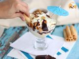 Paso 3 - Dama blanca, helado de vainilla con chocolate y nata