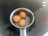 Paso 1 - Mayonesa ligera (con huevo cocido y sin aceite)